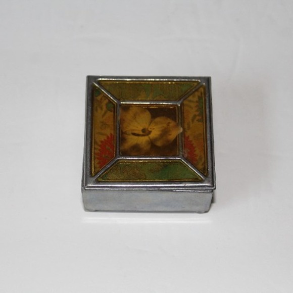 Anthropologie Stain Glass Trinket Box EUC - Picture 4 of 4